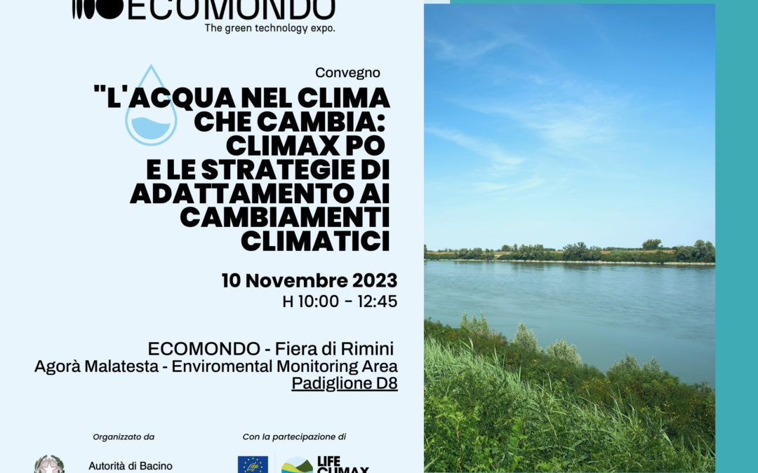L’acqua nel clima che cambia: il convegno a Ecomondo il 10 novembre per discutere di strategie di adattamento