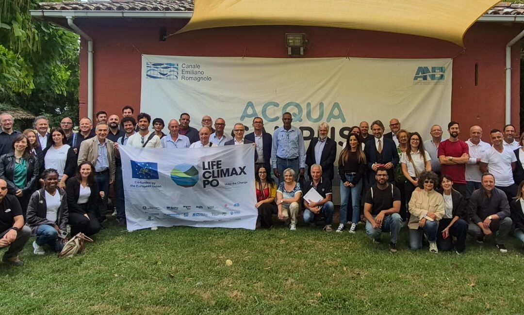 River Cafè sul Po a Budrio: giornalisti tra dati climatici e soluzioni concrete sul territorio