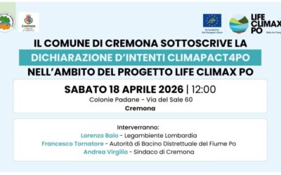 Il comune di Cremona firma il ClimactPact4Po