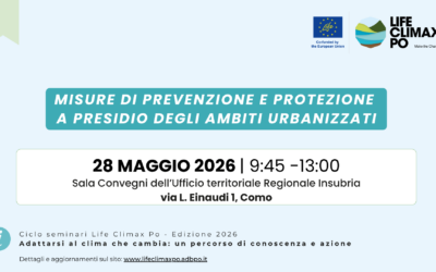 Save the date | 28 maggio 2026, Como: “Misure di prevenzione e protezione a presidio degli ambiti urbanizzati”